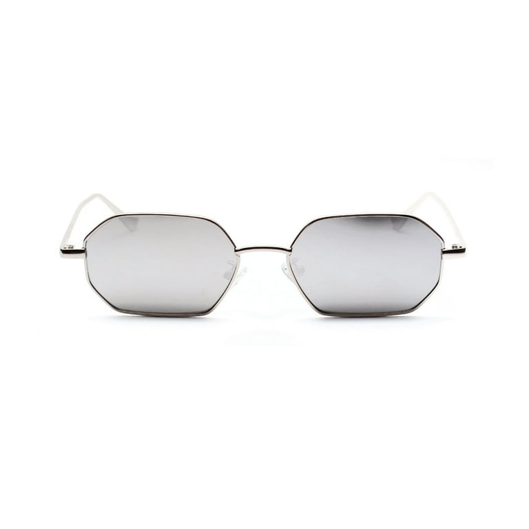 Metal Frame Retro Irregular Polygon Sunglasses UV400 Protection TVTBBVV Polygon Metal Vintage Frame Sunglasses for Women Men  main image 3