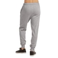 thumbnail image 2 of Men‘s Open Bottom Terry Sweatpants  Elastic Drawstring Waistband  Charcoal Grey S,h.grey(joggers),M, 2 of 4