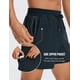 thumbnail image 5 of Shorts CRZ YOGA para Hombre 5" Sin Forro Secado Rápido Azul Marino M, 5 of 8