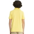 thumbnail image 3 of Real School Uniforms Big Kid Short Sleeve Pique Polo 68112, XS, Yellow, 3 of 6