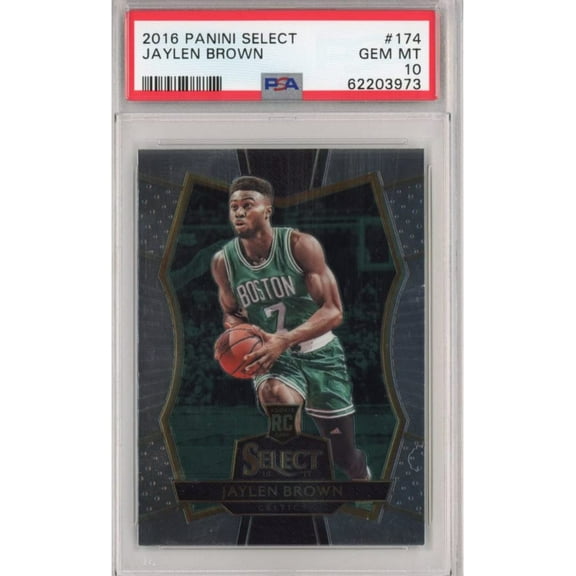 Graded 2016-17 Panini Select Jaylen Brown #174 Premier Rookie RC Basketball Card PSA 10 Gem Mint