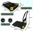 thumbnail image 5 of 880lb Capacity Foldable Platform Push Cart with Brake Wheels, Black Heavy-Duty Hand Truck & Dolly Cart for Home and Warehouse, 5 of 9