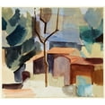 thumbnail image 3 of Albert Müller 22x20 Black Modern Framed Museum Art Print Titled - Ticino Houses (1922), 3 of 5