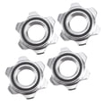 thumbnail image 2 of SHISUYAN Anti-Slip Spin Lock Collar with Iron Material Silver Color for Home Use 4pcs, 2 of 9