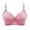 Pink, variant on Ohufall 2025 Summer! Bras for Womens,Women's Non Steel Ring Style Printed Gathered Middle Button Breathable Underwear Daily Bra, 36B/C-44B/C