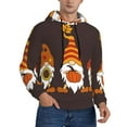 thumbnail image 2 of Wukai Fall Gnomes Print Men Hoodies Fleece Sweatshirts Long Sleeve Sweaters Pullover Fall Outfits Winter Clothes-4X-Large, 2 of 7