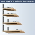 thumbnail image 5 of ELSKER&HOME Shelf Brackets 8 Inch, 12 Pack Floating Shelf L Brackets for Shelves Support, Black Metal Heavy Duty Shelf Brackets for DIY Decorative, 5 of 7