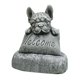 thumbnail image 1 of Estatua de bulldog francés, decoración de jardín, letrero de bienvenida, adorno artesanal de resina, escultura para interiores y exteriores, 1 of 5