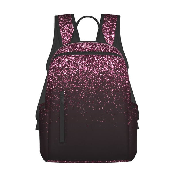 Easygdp Pink Glitter Sparkles A para Easygdp Yak - Mochila Casual Ligera y Resistente para Viaje y Senderismo para Hombres y Mujeres
