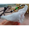 thumbnail image 3 of Certified Pale Lavender Green Burma 100% Natural A Jade jadeite Pendant Eagle Fish Ruyi Necklace 661204 TN, 3 of 8