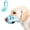 Green/Blue, variant on Dog Muzzle with Escape-Proof Elastic Neck Collar, Soft Breathable Air Mesh Mouth Cover Stops Biting Barking Chewing Allows Drinking Panting, Adjustable Muzzle for Small Medium Large Dogs