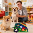 thumbnail image 5 of Interactive Snuffle Mat for and Cats Mental Stimulation Enrichment Feeder Puzzle Slow Eating Game, 5 of 5