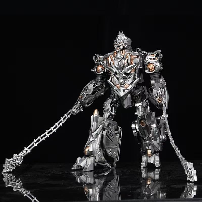 New Megatron Figure, Movable Replacement Face Megatron Action Figures 21cm/8.3inch PVC Character Figurine Cosplay Model Handicrafts for Anime Fans Gift