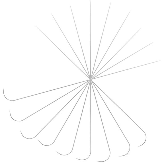 Tineasur DIY Beading Needles Iron Material for Beads Crafts and Bracelets 9Pcs