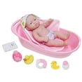 thumbnail image 1 of Juego de bañera Doll JC Toys La Newborn de 12,5 cm con canastilla de 10 piezas, 1 of 5