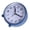 Deep Blue, variant on NEXAVKPR Quiet Analogs Alarm Clock 4inch NonTicking Night Lights Battery Powereds Simple