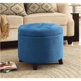 thumbnail image 1 of Pemberly Row Pouf Rond en Bleu, 1 of 4