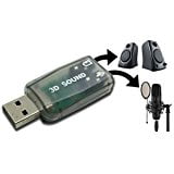 USB Audio Sound Adapter for PS3_ PS4_ Windows_ Mac_ Raspberry Pi and Linux. To be used with external (Best Uses For Raspberry Pi 2)