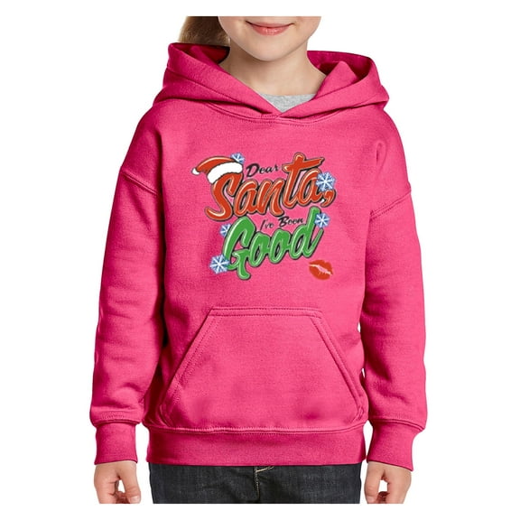 Big Girls Hoodies and Sweatshirts - Christmas Dear Santa