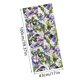 thumbnail image 3 of Lámina adhesiva estática para ventanas con motivos florales y arcoíris, 100 x 43 cm, adhesivo de PVC, 4 diseños botánicos para puertas de cristal, 3 of 5