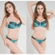 thumbnail image 4 of Conjunto de sujetador sexy con estampado de encaje, ropa interior a juego de colores, conjunto de ropa interior de talla grande, 4 of 5