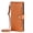 Brown, variant on Dteck Crossbody Wallet Phone Case for iPhone 12 Pro / 12 6.1", 5-Card Holder Zipper Strap Lanyard PU Leather Shockproof Cover,Red