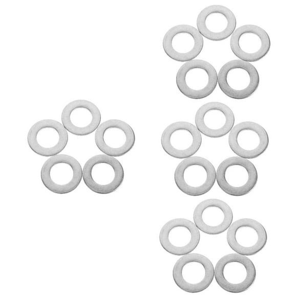 20 Pcs Stainless Steel Flat Washer Stainless Steel Washers Stainless Washers Washer Kit Stainless Steel Gaskets Washers for Bolts Washers Replacements Anti-loosening Washer