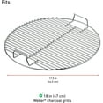 thumbnail image 2 of 44.5 CM Barbecue Shiny Nickel Plated Steel Cooking Grid for Charcoal Grills, 2 of 5