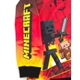 thumbnail image 4 of Sudadera con capucha Minecraft Steve Skeleton Piglin para niños rojo/negro 5, 4 of 7