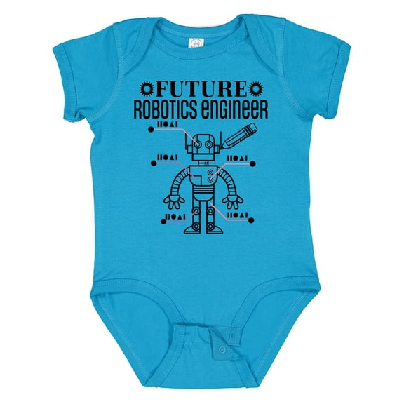 Inktastic Future Robotics Engineer Boys or Girls Baby Bodysuit