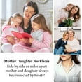 thumbnail image 6 of Mother Daughter Necklace Set Mother's Day Gifts Heart Jewelry Birthday Gifts for Mom and Daughter, 6 of 6