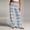 Gray, variant on Hulanddfd Women's Pants Striped Elastic Waist Pockets Straight-Leg Trousers Army Green Size 2XL