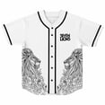 thumbnail image 3 of Seven lions Baseball Jersey Harajuku Thin button Baseball Uniform Funny Baseball Jersey Fro EDM Color2, 3 of 5