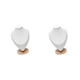 thumbnail image 1 of Ruiboury Necklace Display Bust Chic and Stable for Dresser Retail store Showroom White M 2Set, 1 of 6