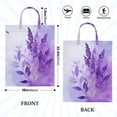 thumbnail image 2 of 2-Pack Waterproof Travel Laundry Bag Lightweight Polyester Duffle with Top Handle for Beach/Camping/School Watercolor Lavender Clip Art, 2 of 7