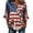 Z3-Blue, variant on CHENge 4th of July Patriotic T-Shirts for Womens 3/4 Ruffle Sleeve V Neck Button Tunic Tops USA Flag Floral Independence Day Dressy Casual Flowy Tees,L