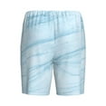 thumbnail image 4 of Picia Blue Marble Pajama Shorts for Men, Men's Pajama Bottoms, Sleepwear,Short Pajama Pants-Medium, 4 of 9