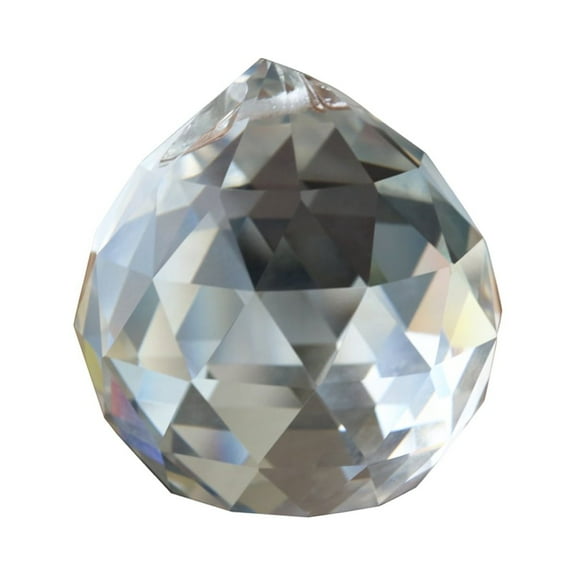 GOOHOCHY Clear Crystal Chandelier Lamp Lighting Drops Pendants Balls Prisms Hanging Ornament Home/House Decor 50mm (Transparent)