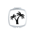 thumbnail image 1 of Coconut Tree Plage Contour Carré Miroir Portable Poche Compact Maquillage Double Face en Verre, 1 of 3