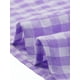 thumbnail image 5 of INSPIRAR CHIC Blusa de cuadros con peplum para mujer, cuello cuadrado, sin mangas, verano, color morado, 5 of 6