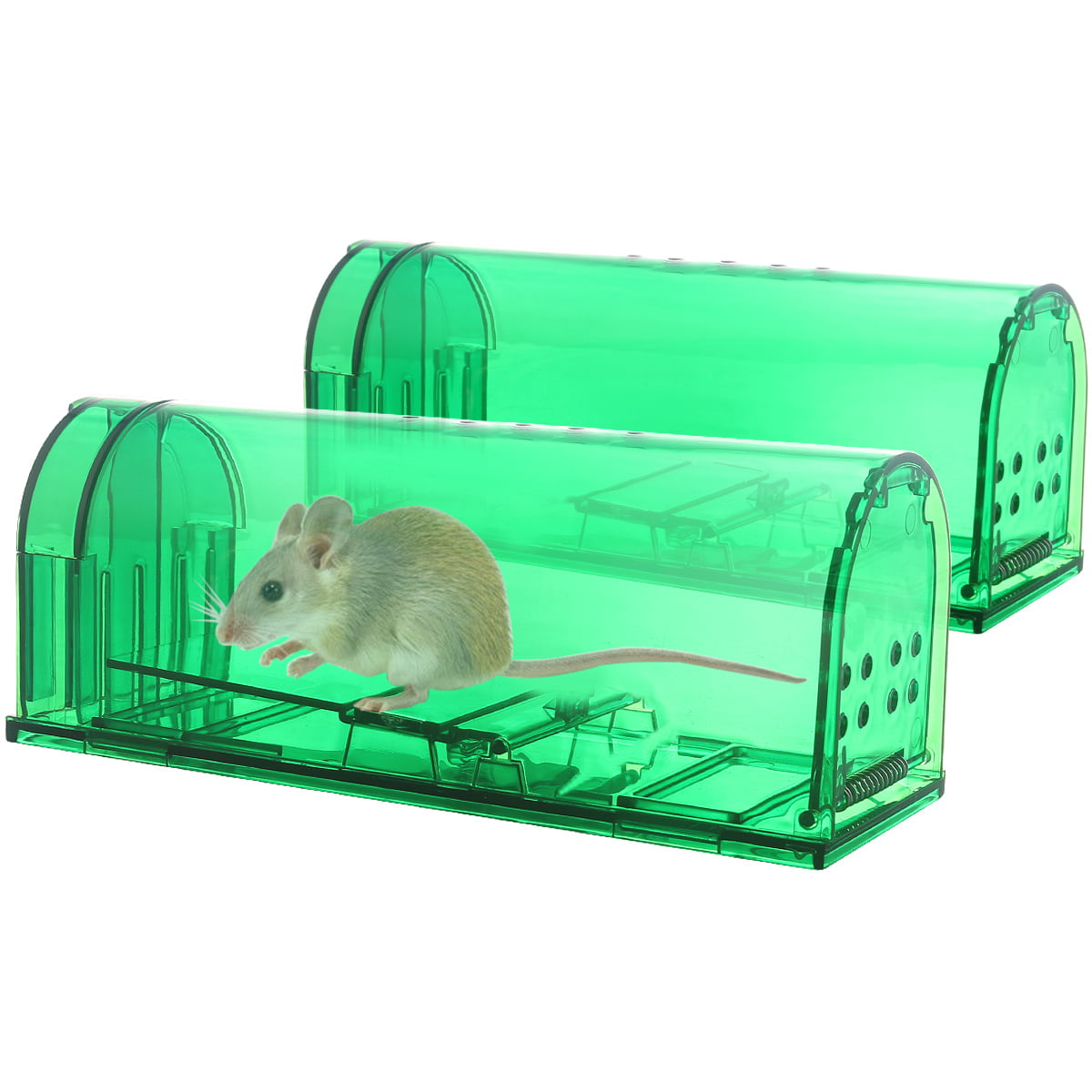 2Packs Wooden Mouse Mice Trap Reusable Rodent Traps Human Extra Strength 