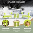thumbnail image 3 of WestinTrends Malibu Outdoor Side Table – All-Weather Poly Lumber Adirondack Round Patio End Table, Lime, 3 of 12