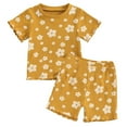 thumbnail image 1 of Comfort Girls Pajama Set Soft Floral Print Two Piece Outfit For Everyday Casual Wear And Relaxation At Home, 1 of 2
