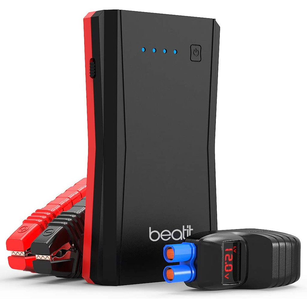 BEATIT B10 QDSP 800A Peak 12V Portable Car Lithium Jump Starter (up to 7.2L Gas or 5.5L Diesel