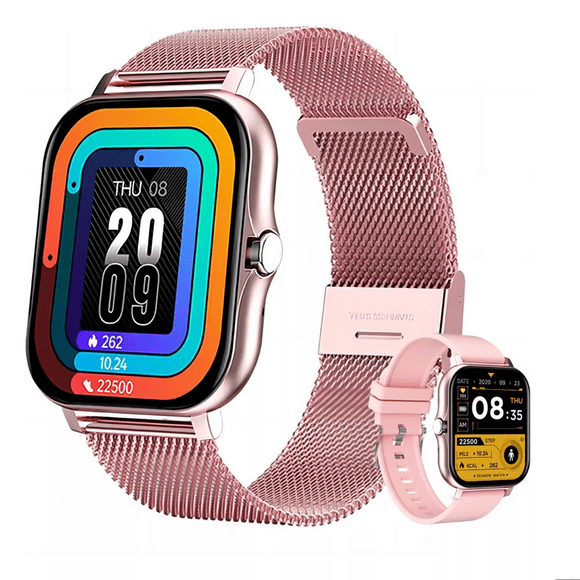 Reloj Inteligente Bluetooth Deportivo Smartwatch Impermeable, Rosa
