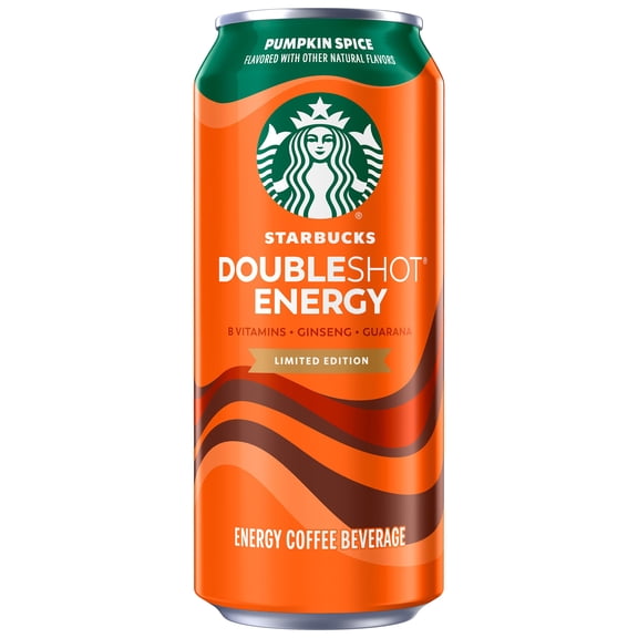 Starbucks Doubleshot Energy Pumpkin Spice Latte Coffee Energy Drink 15 fl oz