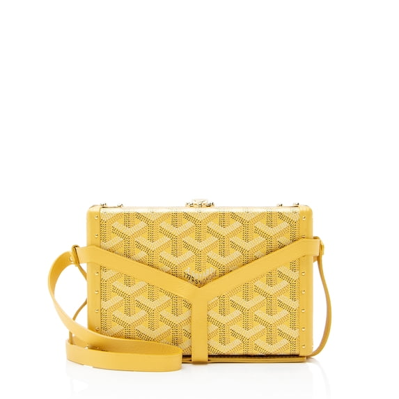 Pre-Owned Goyard Goyardine Canvas Minaudiere Trunk Shoulder Bag