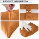 thumbnail image 3 of Almohada para reposacabezas de automóvil Unique Bargains, soporte para cuello ergonómico y cómodo, terciopelo italiano/espuma de memoria, ancho ajustable, naranja, 1 Pcs para conducción y viajes, 3 of 7