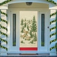 thumbnail image 3 of RuiJiao Waterproof Christmas Door Curtain with Festive Print, Polyester Fabric 180x90cm Holiday Decoration Background, 3 of 8