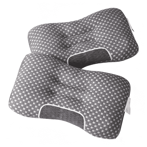 Ergonomic, 2-piece set of peas pillow, upgraded bed pillow, used for back, side, stomach sleep, neck and shoulder support, standard size 24 "x 15 "